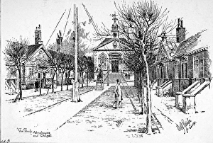 Trinity Almshouses, Mile End, London, 1895 Trinity Almshouses, Mile End, London, 1895