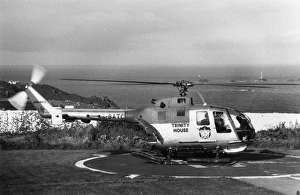 Trinity House Service Helicopter at Sennen, Cornwall Trinity House Service Helicopter at Sennen, Cornwall