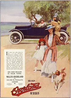 A trip to the seaside in our 12 hp Overland tourer. Date: 1916 A trip to the seaside in our 12 hp Overland tourer. Date: 1916