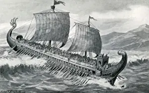 4th Century BC Greece Prints: The Trireme of Pytheas