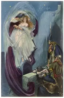 Tristan and Isolde Print - A Romantic Scene