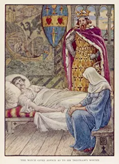 Cornwall Historical Images Prints: Tristram & Witch