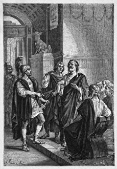 Ancient Rome Politics Prints: Triumvirate Quarrel