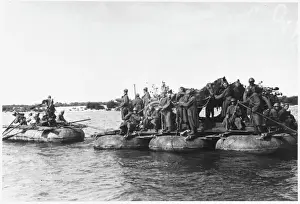 World War 2 Events Prints: Troops over Volga
