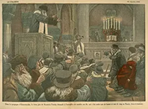 Trotskys Fathers Curse Print, Ekaterinoslav Synagogue