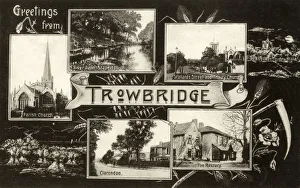 Trowbridge, Wiltshire - Mulit-scene Greetings Postcard Trowbridge, Wiltshire - Mulit-scene Greetings Postcard