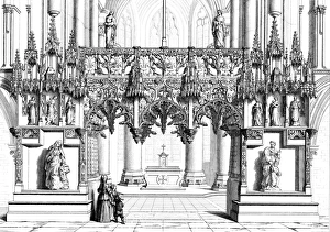 Troyes, France - Rood Screen of the Eglise de la Madeleine Troyes, France - Rood Screen of the Eglise de la Madeleine