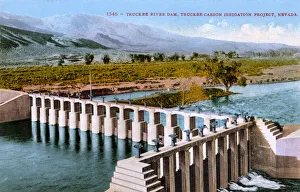 Truckee River Dam, near Reno, Nevada, USA Truckee River Dam, near Reno, Nevada, USA