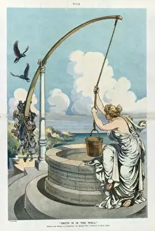 Puck Magazine Cartoons Online Prints: Truth is in the well