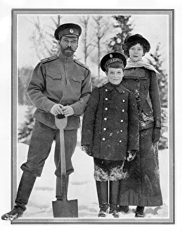 Tsar Nicholas II of Russia, Tsarevitch, Grand Duchess Tatian Tsar Nicholas II of Russia, Tsarevitch, Grand Duchess Tatian