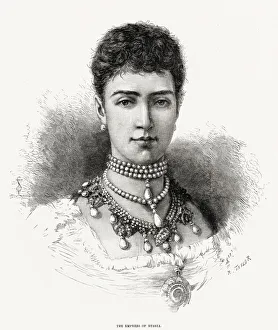 Tsaritsa Maria Feodorovna of Russia (1847 - 1928), wife of Tsar Alexander III Tsaritsa Maria Feodorovna of Russia (1847 - 1928), wife of Tsar Alexander III
