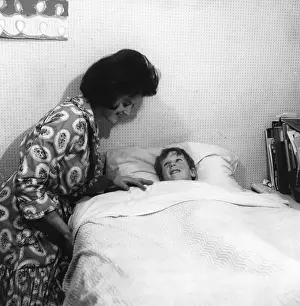 Historical Family Photos Prints: Tucking in at Bedtime