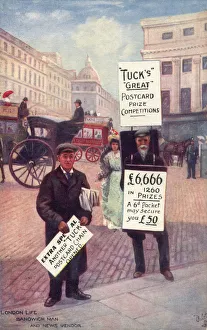 Tucks Great Postcard Competitions - Sandwich Man and Vendor Tucks Great Postcard Competitions - Sandwich Man and Vendor
