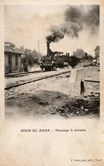 Tunisia - Souk el Arba Railway - The Level Crossing Tunisia - Souk el Arba Railway - The Level Crossing
