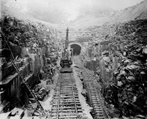 Tunnel construction, Great Western Railway, South Wales Tunnel construction, Great Western Railway, South Wales