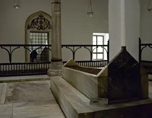 Turkish History Prints: Turkey. Bursa. Muradiye Complex. Mausoleum of Sultan Murad I