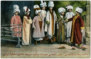 Turkish Children act out an Ottoman History Drama Turkish Children act out an Ottoman History Drama