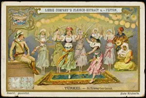Prints of Turkish sword dance Cultural Festivals And Tradition Prints: Turkish Sword Dance Print