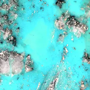 Turquoise Print: Hydrated Copper Aluminum Phosphate Specimen