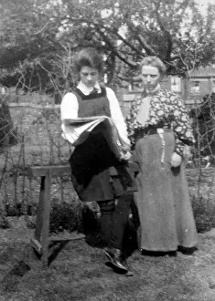 Physical Education History Prints: Tutor and student reading