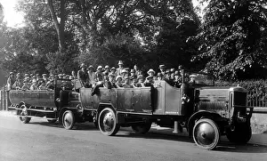 Vintage Coach Travel Prints: Two-Charabanc Outing