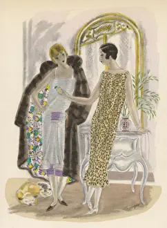 1920s Fashion Trends Prints: Two-Sided Coat 1924