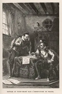 16th Century Astronomy Prints: Tycho Brahe & Kepler