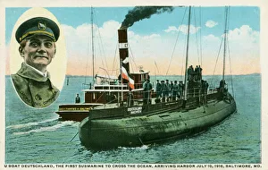 U-Boat - Deutschland - crossing the Atlantic Ocean U-Boat - Deutschland - crossing the Atlantic Ocean