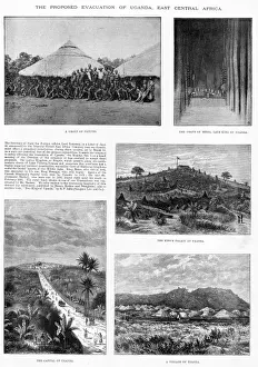 Uganda Various Views, 1892 Print