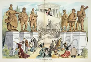 Victorian Era Politics Cartoons Prints: Our uncrowned kings