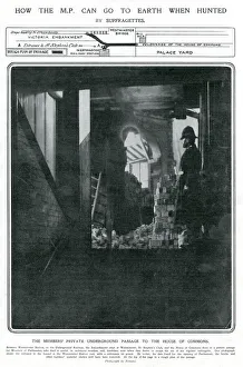 Underground passage to the House of Commons 1908 Underground passage to the House of Commons 1908