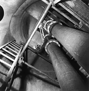 Industrial Worker Prints: Underground Pipes
