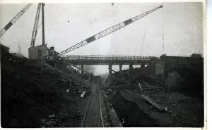 1947 Print: Underground Railway Construction, Leytonstone