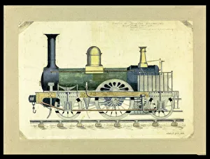 Unidentified locomotive no 11257, side elevation Unidentified locomotive no 11257, side elevation