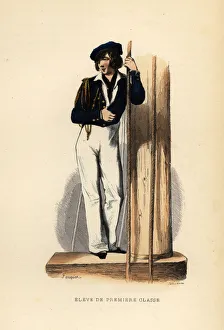 Uniform of a naval student of the first grade, 1844 Uniform of a naval student of the first grade, 1844