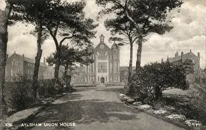 Hospital Prints: Aylsham Union Workhouse Entrance Driveway Print 1848-9