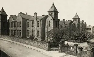 Prints of The Dewsbury Union workhouse infirmary on Healds Road at Staincliffe, West Yorkshire. The workhouse opened in around 1856, with a large infirmary erected in 1895 West Yorkshire Prints: Union Workhouse Infirmary, Dewsbury Print - 1895