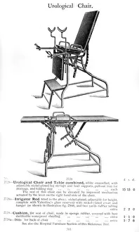 Urological Chair and Table Print (1930) - Combined Unit with Drainage Tray