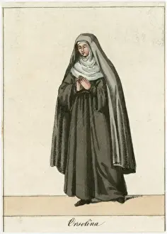 Print of a Nun from the Order of Saint Ursula