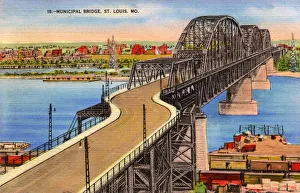 USA - St. Louis, Missouri - Municipal Bridge USA - St. Louis, Missouri - Municipal Bridge