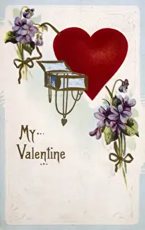 Heart and Flowers Print