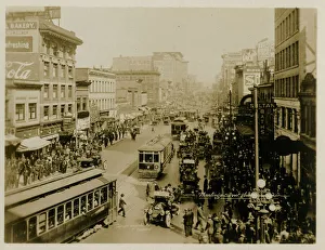 Vancouver, Canada - Hastings Street with trams Vancouver, Canada - Hastings Street with trams