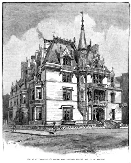 Vanderbilt House Print, New York 1885