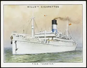 Vintage Ship Images Prints: Vandyck Steamship