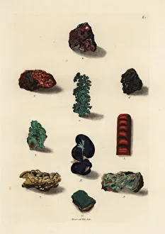 Varieties of copper, coppernickel and malachite ores Varieties of copper, coppernickel and malachite ores