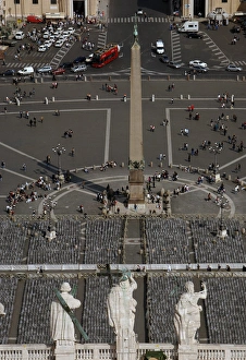 Vatican City. St. Peters Square from the dome Vatican City. St. Peters Square from the dome