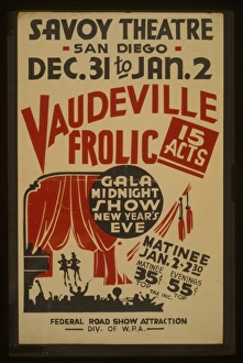 Vaudeville frolic Gala midnight show New Years eve : 15 act Vaudeville frolic Gala midnight show New Years eve : 15 act