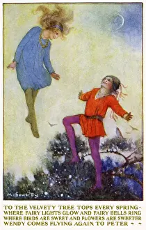 Historical Children's Illustrations Prints: To the velvety tree