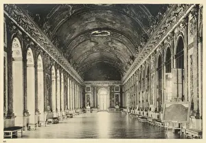 Palace Prints: Print of the Hall of Mirrors at Versailles