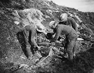 World War One Military Equipment Prints: Vickers Machine Gun